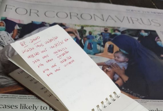 Blood pressure log book