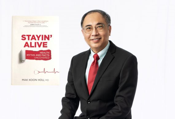 Dr Mak Koon Hou and his book, Stayin' Alive