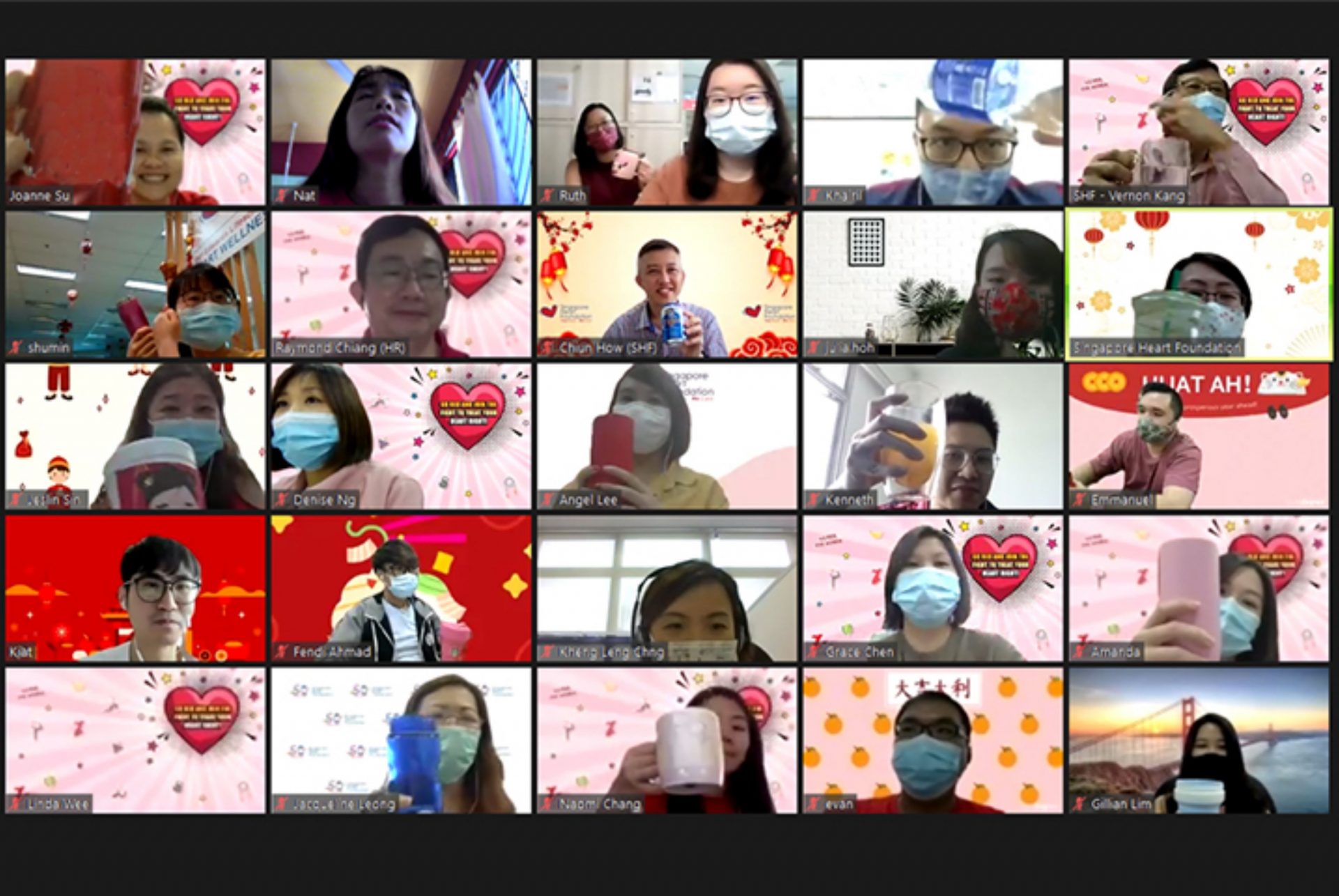 Singapore Heart Foundation CNY virtual celebration