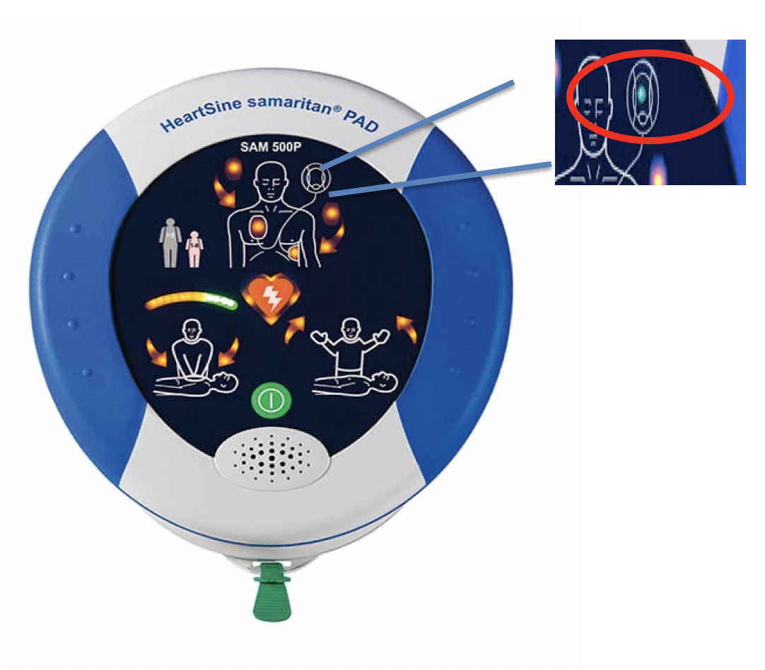 Green light on HTM Medico AED