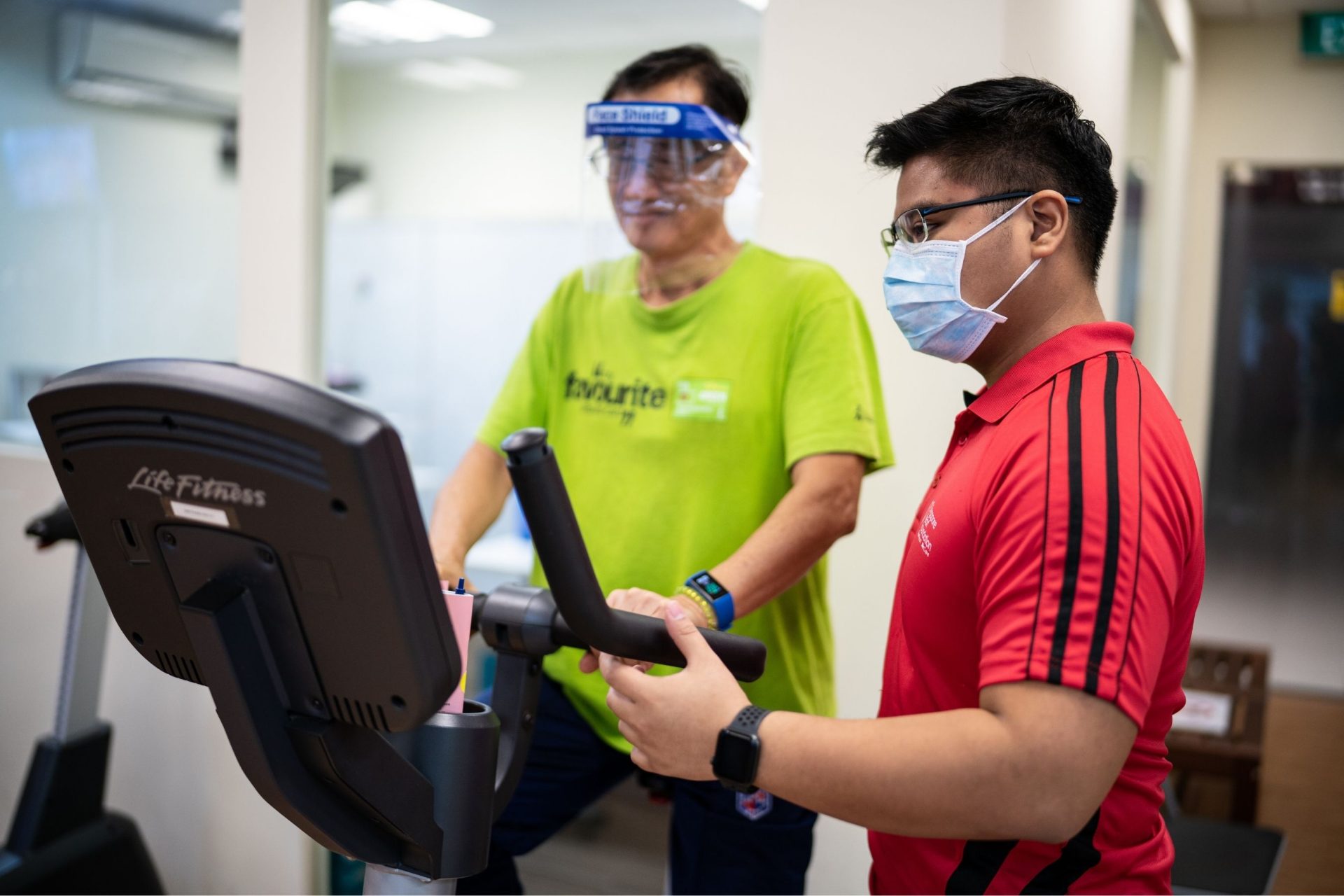 Person exercising under Heart Wellness Programme