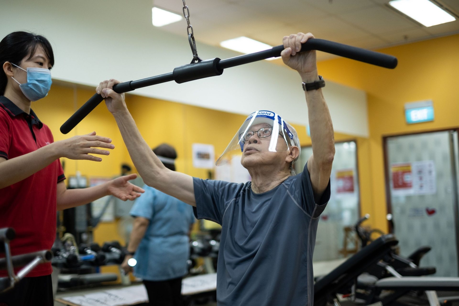 Person undergoing cardiac rehabilitation at Heart Wellness Centre