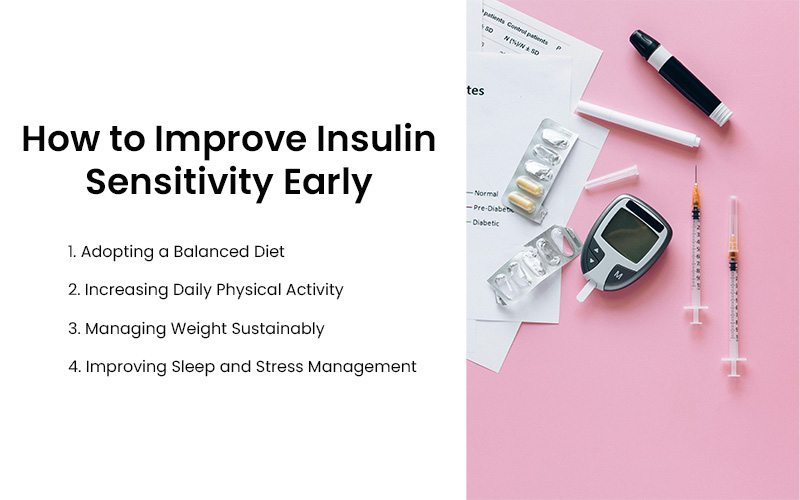 Diabetes care items with insulin tips list.